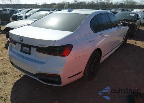 2021 BMW 750I xDrive из США, поврежденный, VIN WBA7U2C00MCG43754